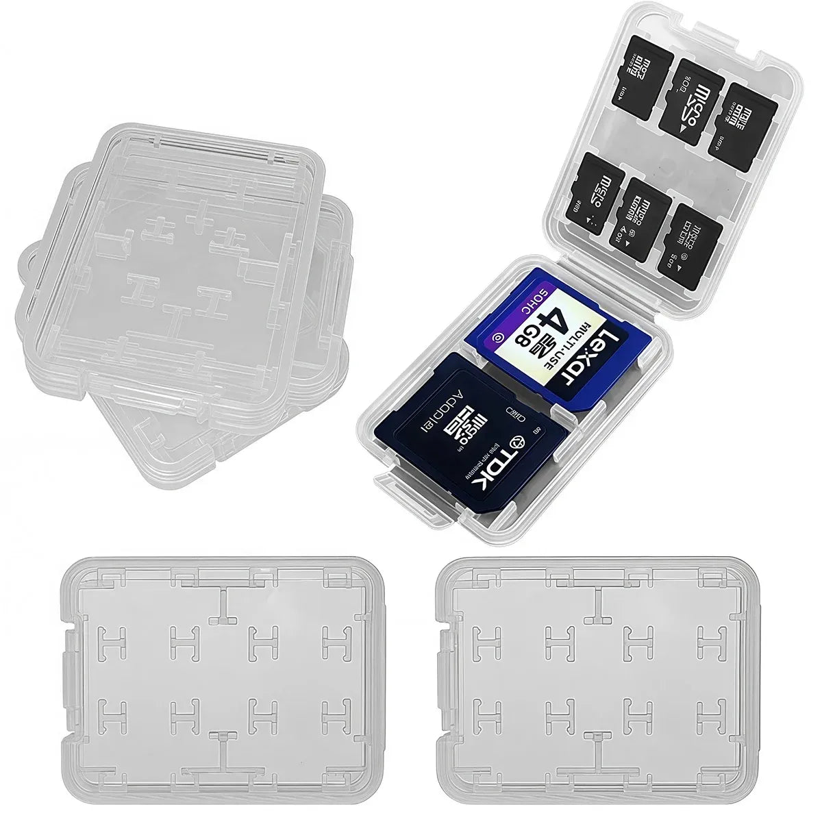 20PCS 8 in 1 Protective Case for Smartphones Camera with Multiple Card Slots