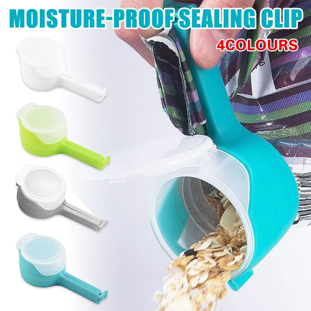 4 PCS Food Freshness Sealing Clip Moisture Proof Airtight for Food Storage
