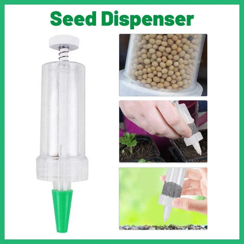 Mini Seed Planter Manual Syringe Plastic Planting Tool Garden Handheld Planter