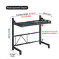 2/3Tier Microwave Oven Stand Rack Shelf Condiment Kitchen Holder Cabinet Storage - Grey 3-Layer
