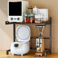 2/3Tier Microwave Oven Stand Rack Shelf Condiment Kitchen Holder Cabinet Storage - Grey 3-Layer