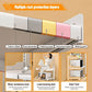 2/3Tier Microwave Oven Stand Rack Shelf Condiment Kitchen Holder Cabinet Storage - Grey 3-Layer