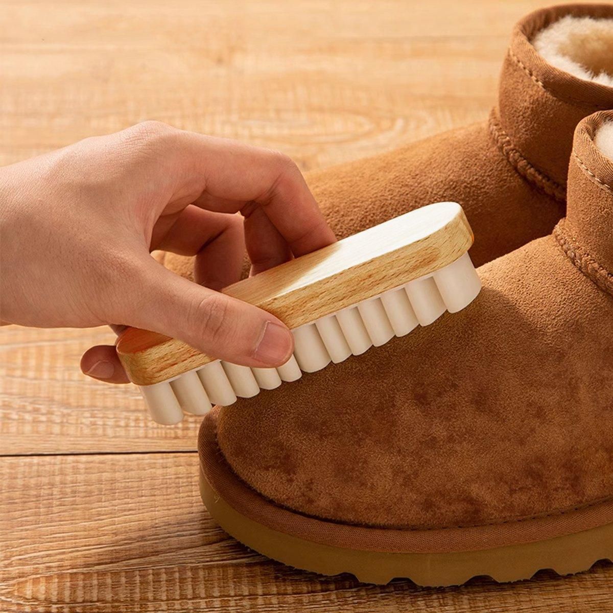 Suede Shoe Brush Rubber Eraser Cleaner for Soft Wool and Suede Shoes Fur Brush