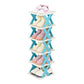 6/7 Tier Shoe Rack Space Saving Small Shoe Cabinet Storage Shelf Organizer - Blue-6 Layer