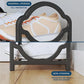 Four Layer Shoe Rack Storage Organizer Multi Tier Shoe Shelf for Entryway Closet - Black