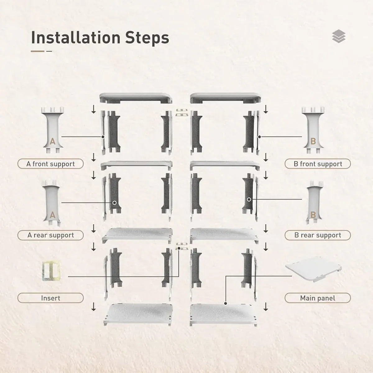 4/5Tier Shoe Rack Organizer Shelf Space Saving Storage Stand For Entryway Home - 5-Tier
