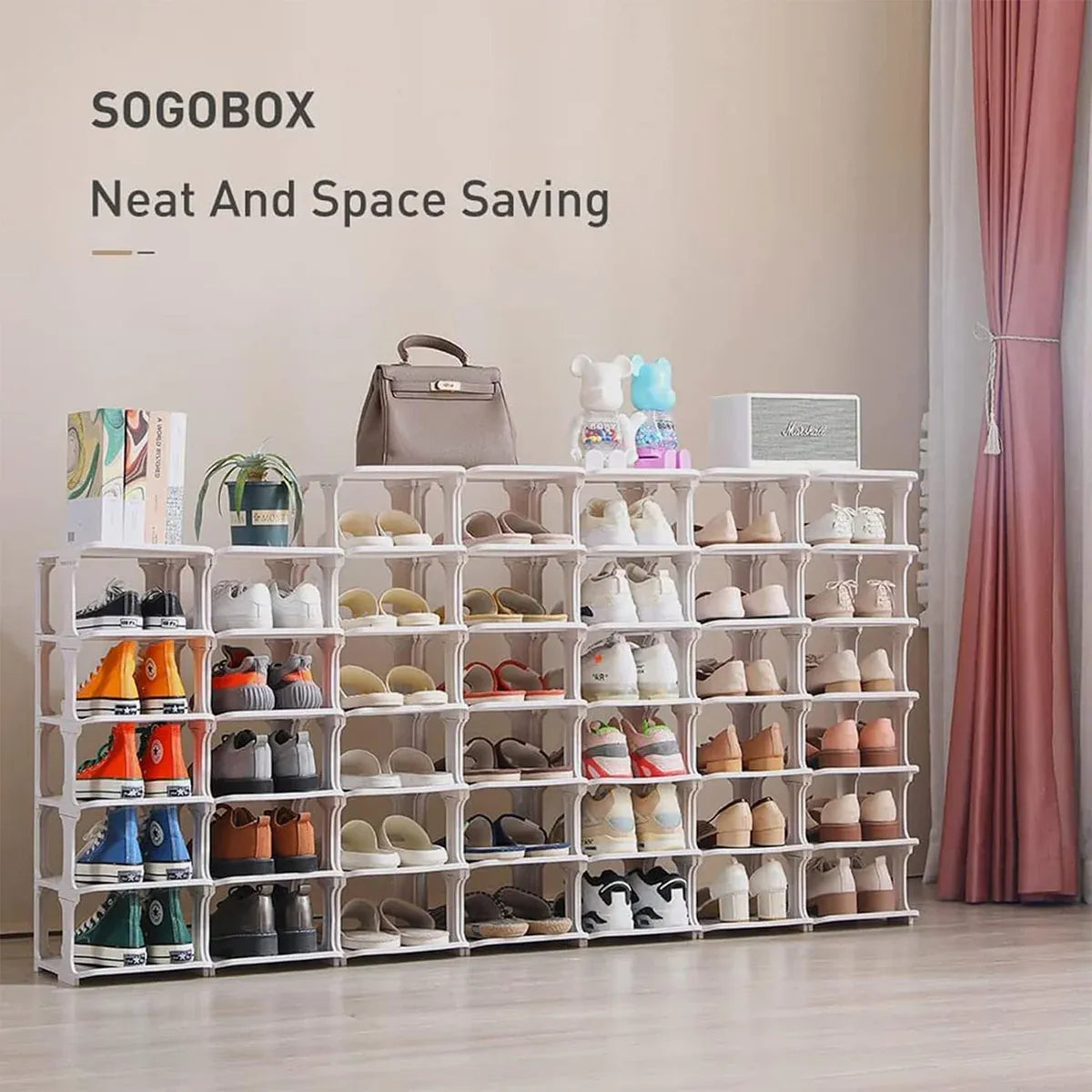 4/5Tier Shoe Rack Organizer Shelf Space Saving Storage Stand For Entryway Home - 5-Tier