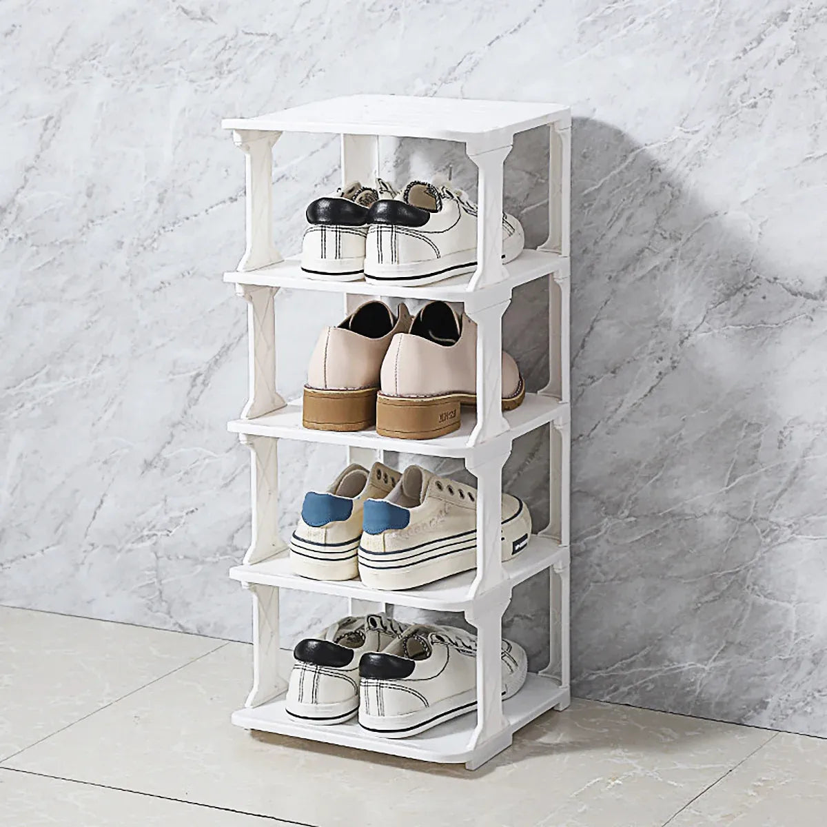 4/5Tier Shoe Rack Organizer Shelf Space Saving Storage Stand For Entryway Home - 5-Tier
