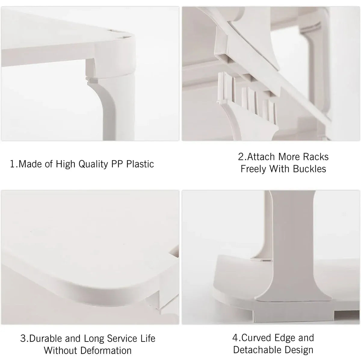 4/5Tier Shoe Rack Organizer Shelf Space Saving Storage Stand For Entryway Home - 5-Tier