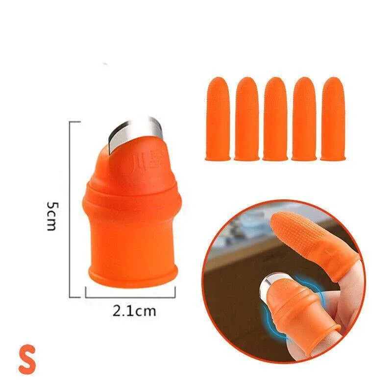 Garden Silicone Thumb Knife Finger Cutter Vegetable Harvesting Tool Picking Aid - S