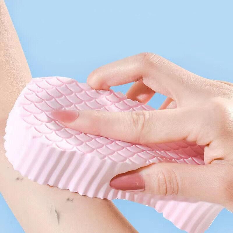 Exfoliating Shower Body Sponge Ultra Soft Bath Scrubber for Gentle Daily Use - Pink