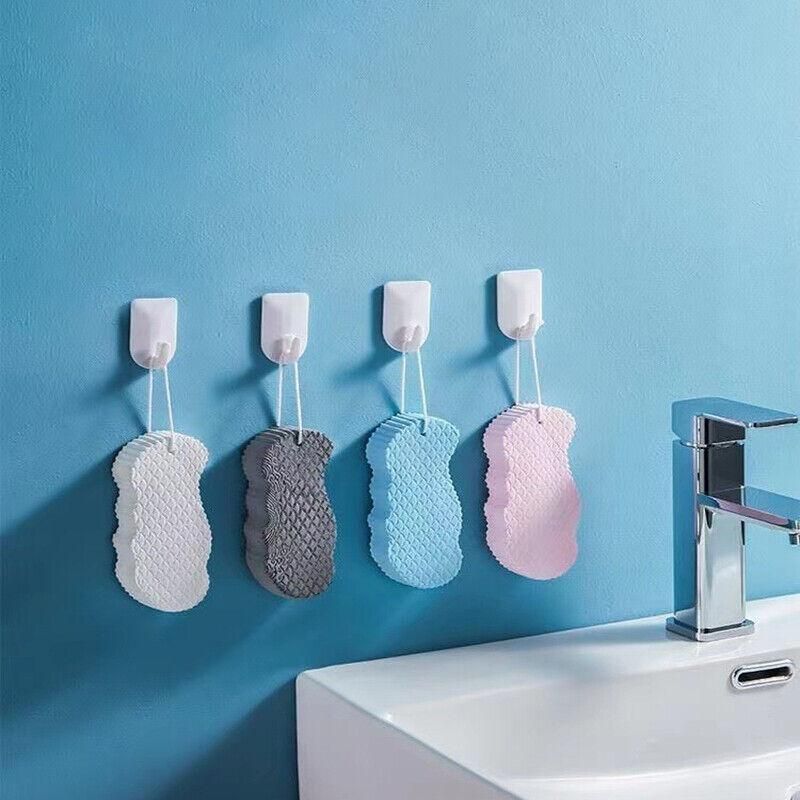 Exfoliating Shower Body Sponge Ultra Soft Bath Scrubber for Gentle Daily Use - Pink