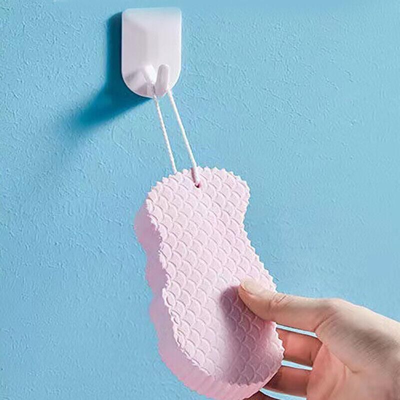 Exfoliating Shower Body Sponge Ultra Soft Bath Scrubber for Gentle Daily Use - Pink
