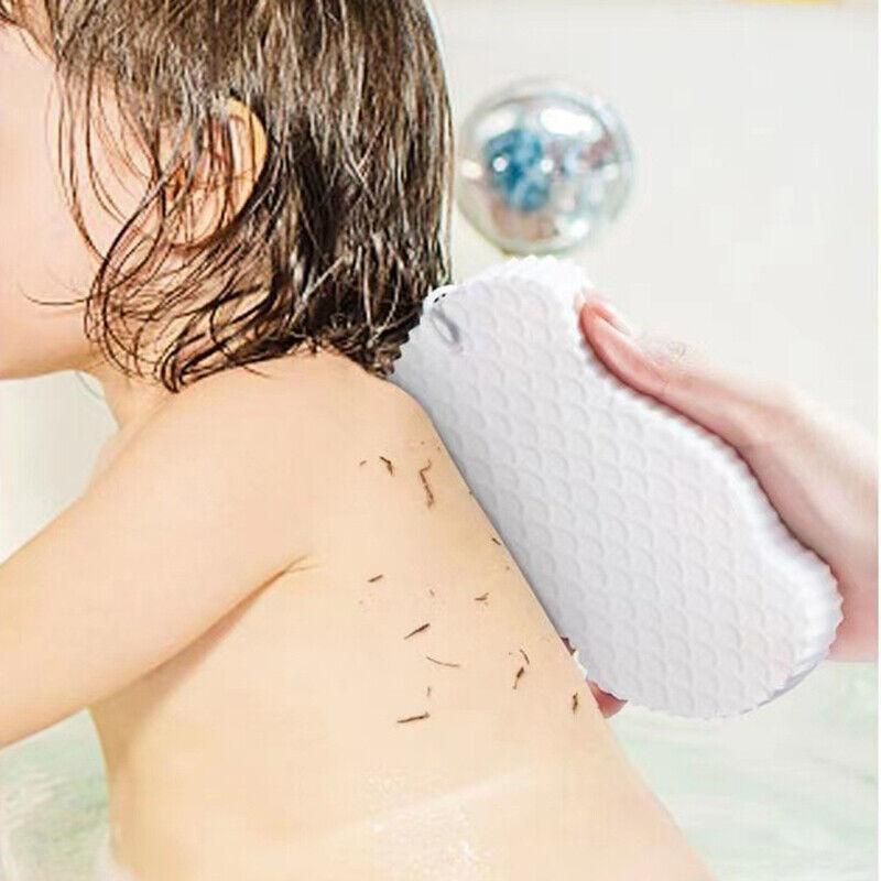 Exfoliating Shower Body Sponge Ultra Soft Bath Scrubber for Gentle Daily Use - Pink