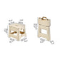 Portable Adjustable Folding Plastic Stool Retractable Outdoor Fishing Chair - Yellow