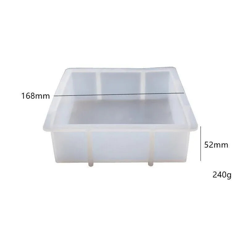 New Large Crystal Epoxy Resin Mould Geometry Cube Specimen Love Heart Round Mould - Rectangle