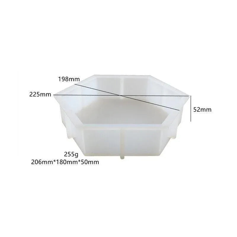 New Large Crystal Epoxy Resin Mould Geometry Cube Specimen Love Heart Round Mould - Rectangle