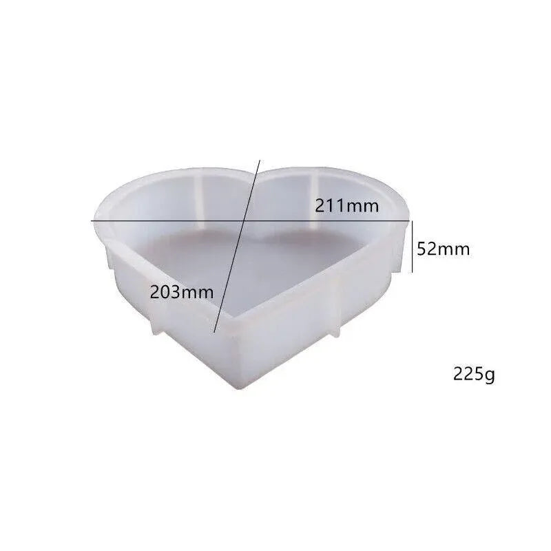 New Large Crystal Epoxy Resin Mould Geometry Cube Specimen Love Heart Round Mould - Rectangle