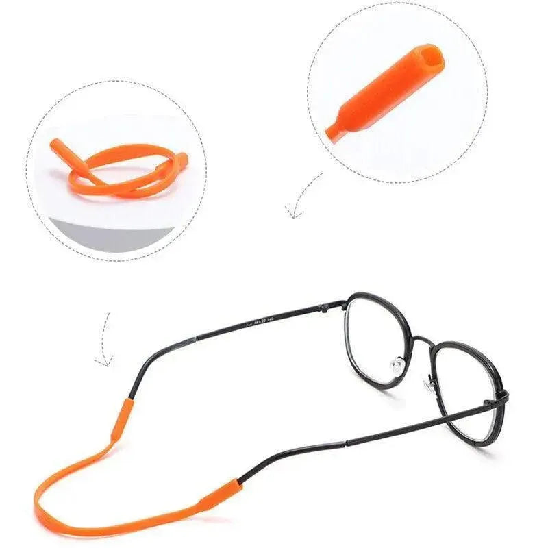 Silicone Reading Glasses Band Cord 21cm for Eyewear Stability - Clear