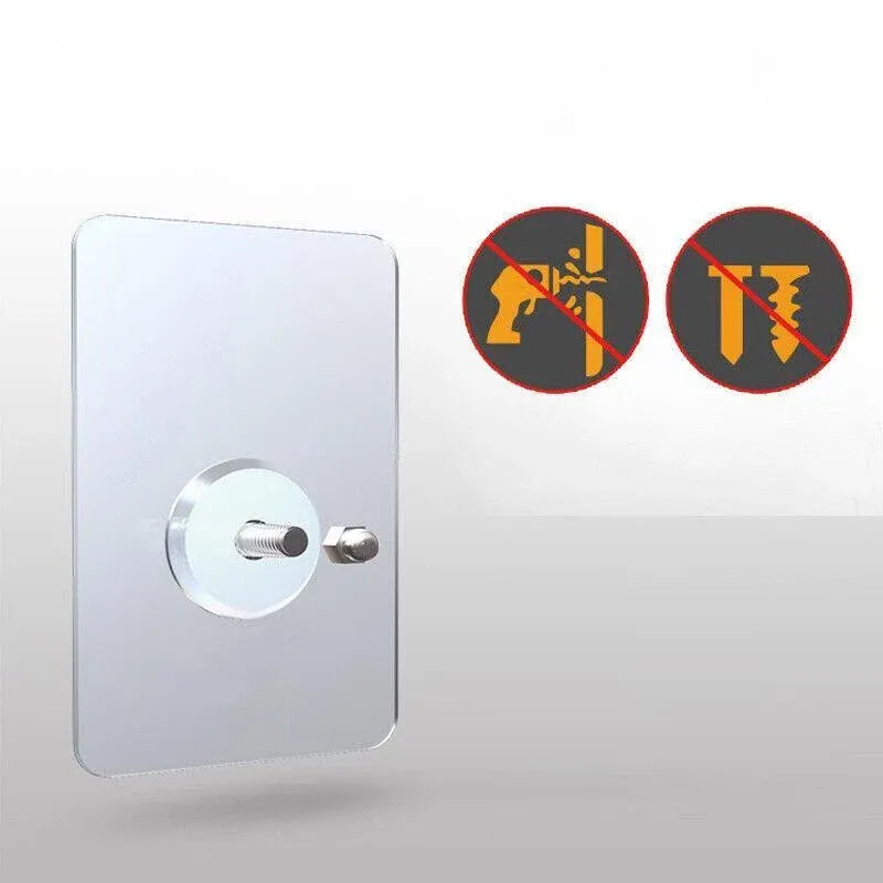 10X Punch-Free Adhesive Wall Hanging Hooks - 10mm