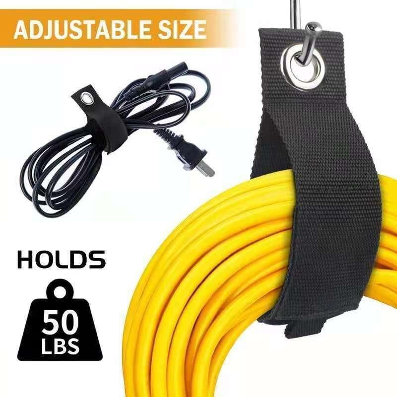 3X Organizer Cord Holder Heavy Duty Cable Storage Straps Extension 6 Sizes - 50*435mm