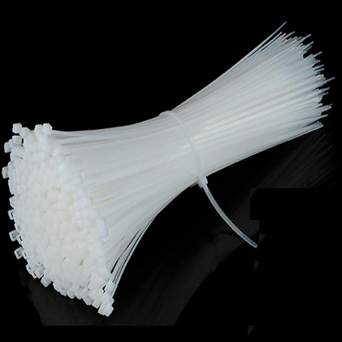 250-1000X Cable Ties Zip Ties Nylon Uv Stabilised Bulk White Clear Cable Tie - 3*150mm 500PCS