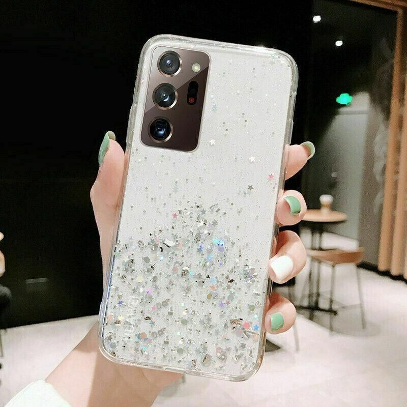 For Samsung Galaxy S20 Fe S21 Ultra S20 Shockproof Bling Glitter Soft Case Purple - For Samsung Note20Ultra