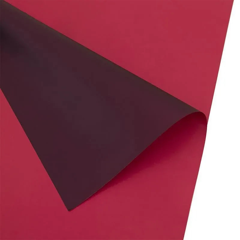 20PCS Plastic Waterproof Flower Gift Wrapping Paper Florist Bouquet Packaging - Red+Wine Red