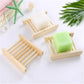 Natural Wooden Bamboo Soap Dish Tray Holder Storage Soap Rack Box
