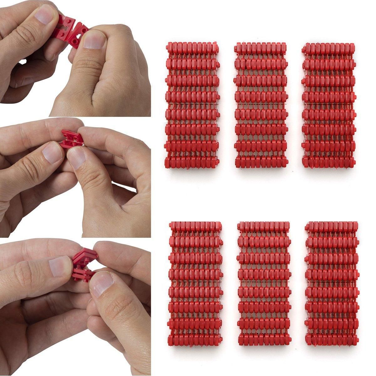 12/100pcs Red Switch and Receptacle Spacers Adjustable Depth Electrical Tool - 12PCS