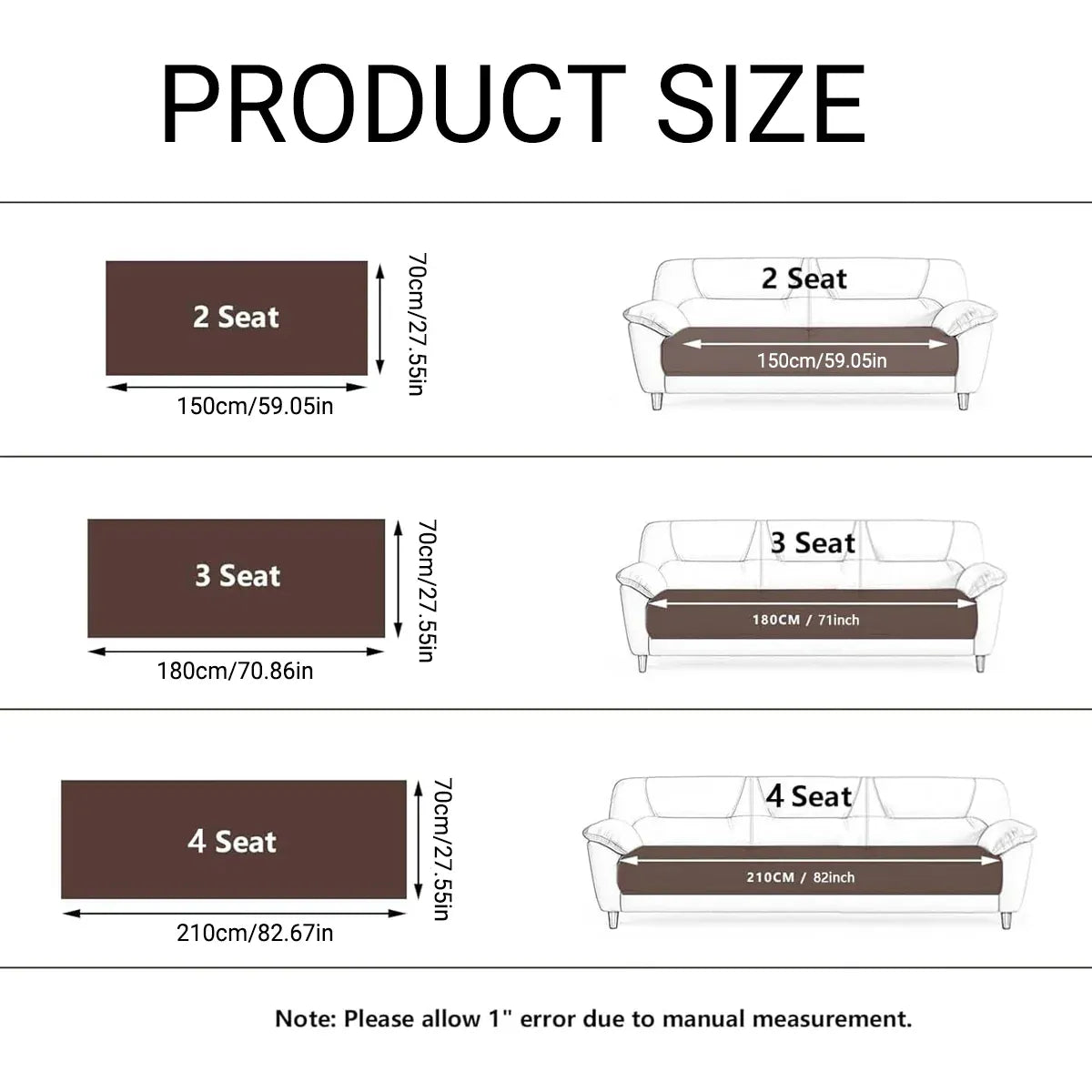 Sofa Cushion Cover Modern Non with Slip Couch Protector Furniture Seat Slipcover