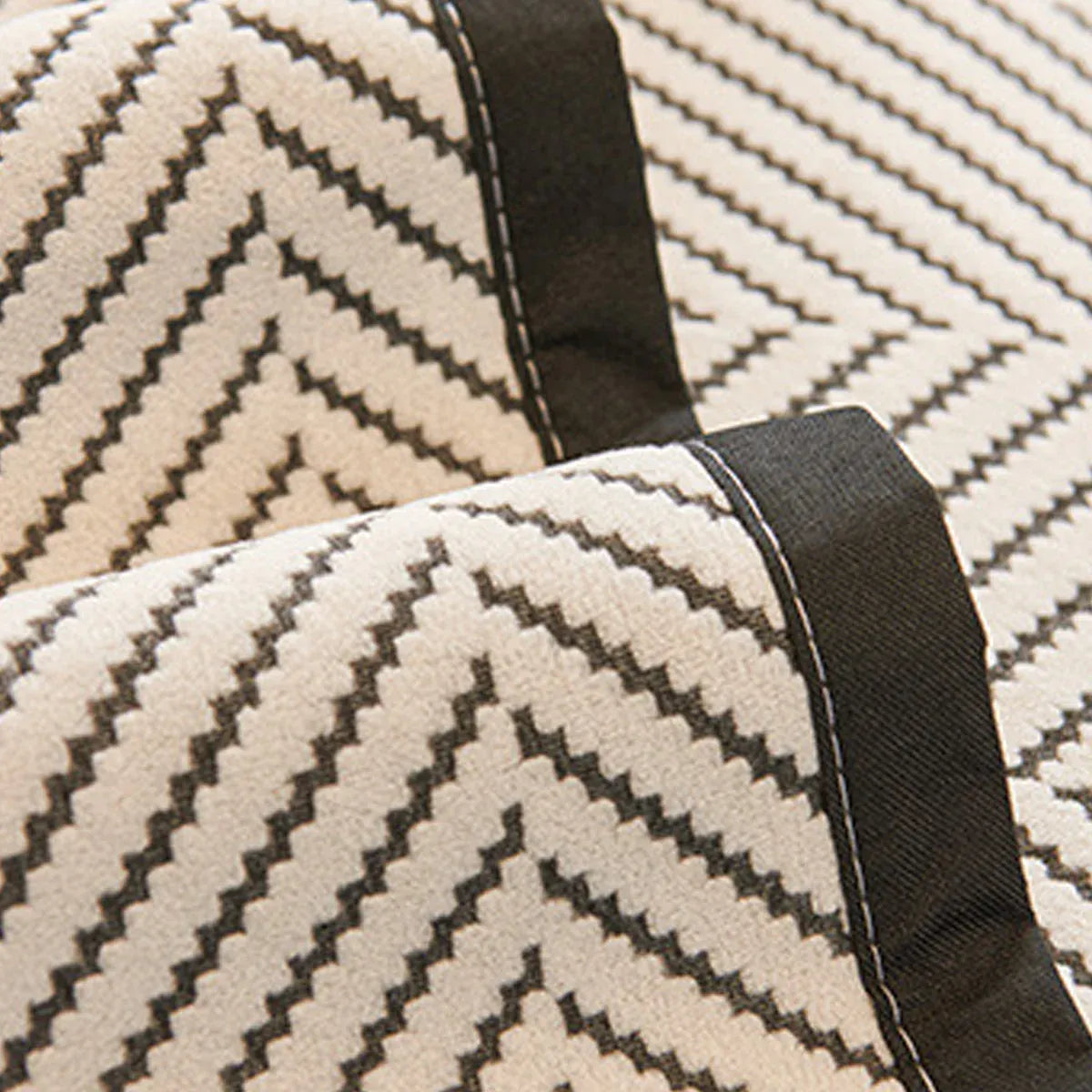 Sofa Cushion Cover Modern Seat Slipcover Pad 70x210cm Black