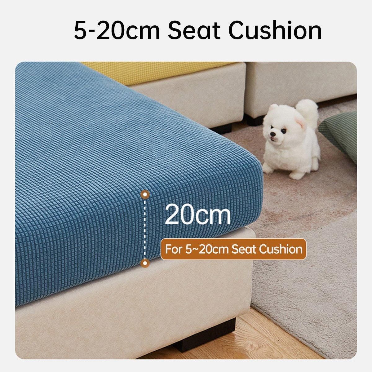 Stretch Sofa Slipcover 4 Seasons Universal Couch Protector Elastic Fabric Cover - Single-Blue
