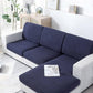 Stretch Sofa Slipcover 4 Seasons Universal Couch Protector Elastic Fabric Cover - Single-Blue