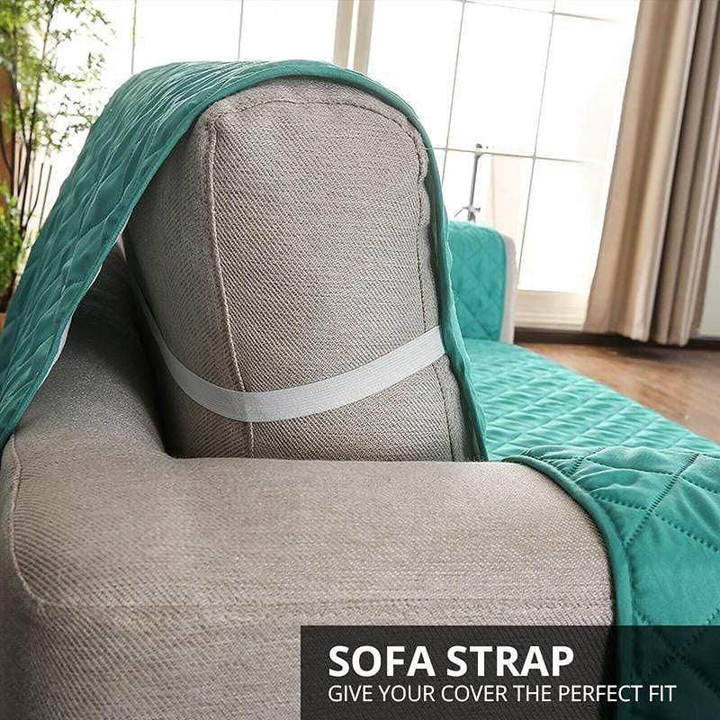 130X195cm Seater Pet Sofa Protector Cover Quilted Couch Covers Lounge Slipcover - Blue