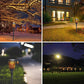 4PCS LED Solar Flickering Flame Torch Lights Outdoor Path Landscape Lamps Solarlamp