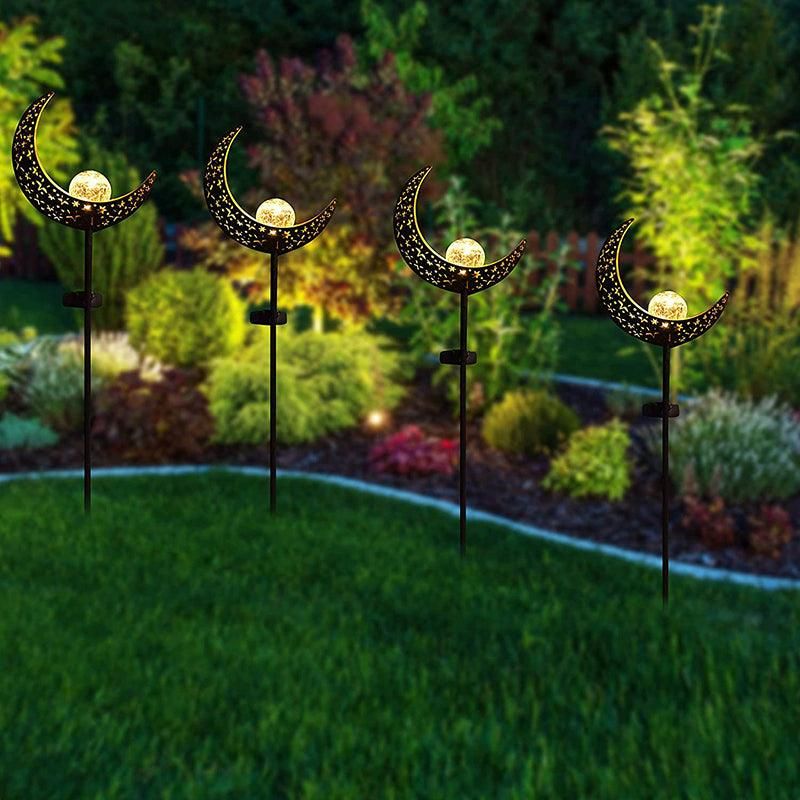 Solar Lights LED Garden Decor Outdoor Path Lights Lawn Light Lantern Lamp - 1X Flame