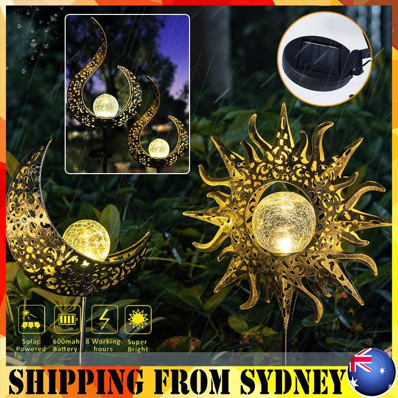 Solar Lights LED Garden Decor Outdoor Path Lights Lawn Light Lantern Lamp - 1X Flame