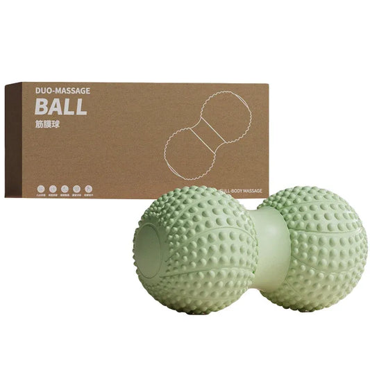Peanut Massage Ball Foot and Muscle Relaxation Yoga Fitness Massage Tool - Green
