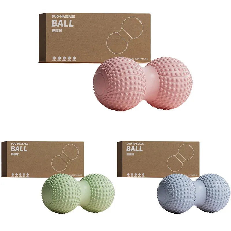 Peanut Massage Ball Foot and Muscle Relaxation Yoga Fitness Massage Tool - Green