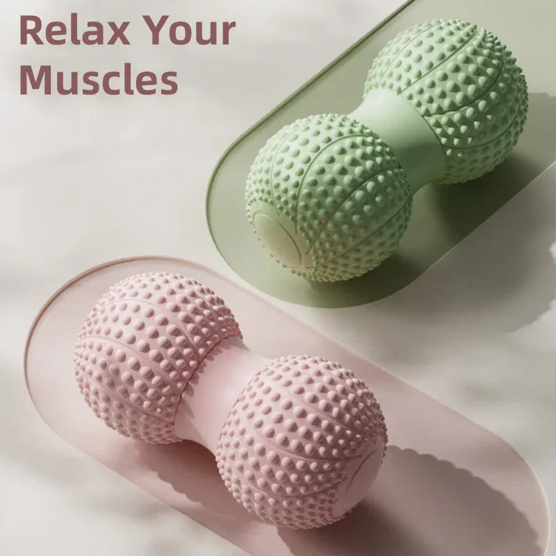 Peanut Massage Ball Foot and Muscle Relaxation Yoga Fitness Massage Tool - Green
