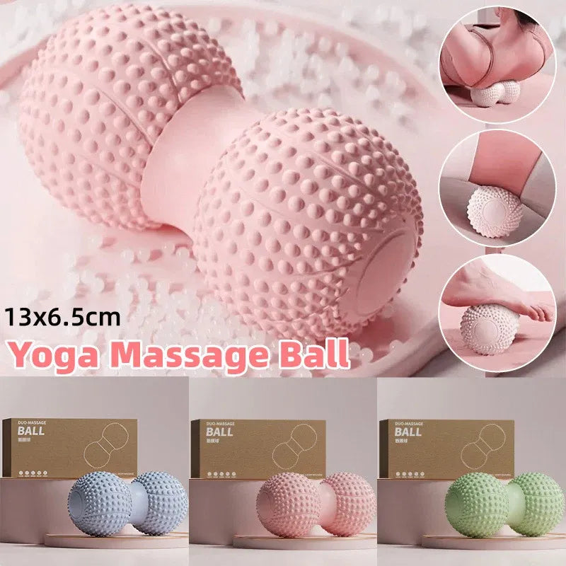Peanut Massage Ball Foot and Muscle Relaxation Yoga Fitness Massage Tool - Green