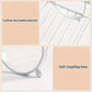 Iron Double Storage Shelf Organiser Durable Metal Rack for Kitchen Bathroom Use - Black