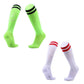 Mens Womens Sports Breathable Tube Long High Socks Knee Warm Casual Footy Soccer - Dark Blue