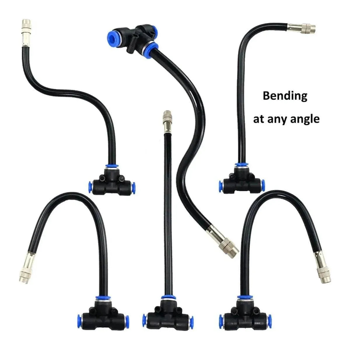 5m 10m watering system adjustable with lower base and fitted supports