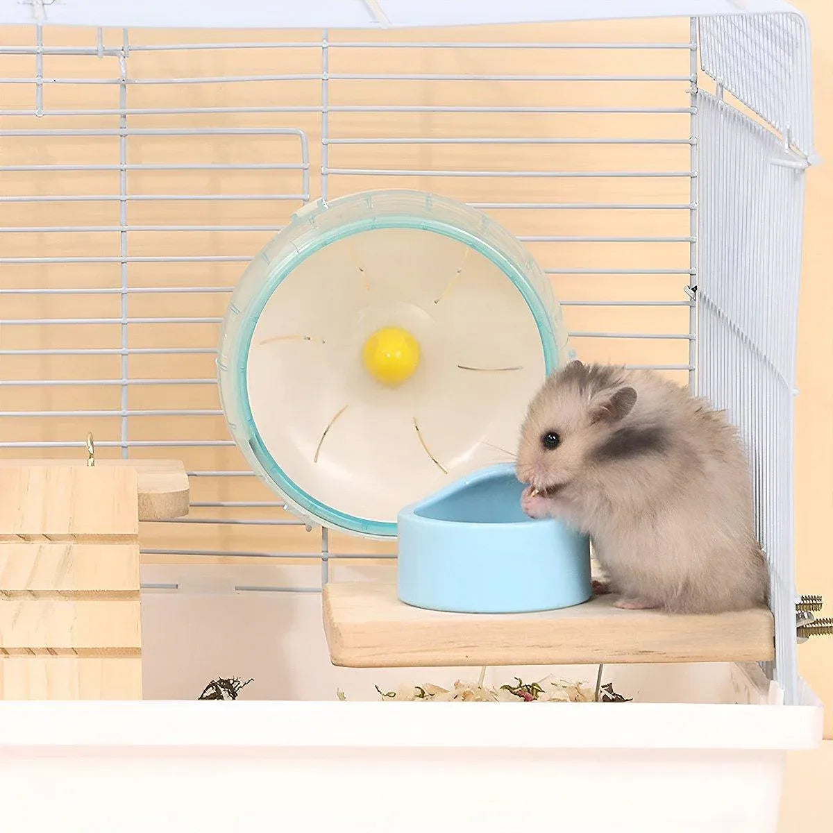 Hamster Parrot Play Stand Jump Platform Squirrel Cage Accessories Gear Pet Toy - A2111 (15*7.5*1.5cm)
