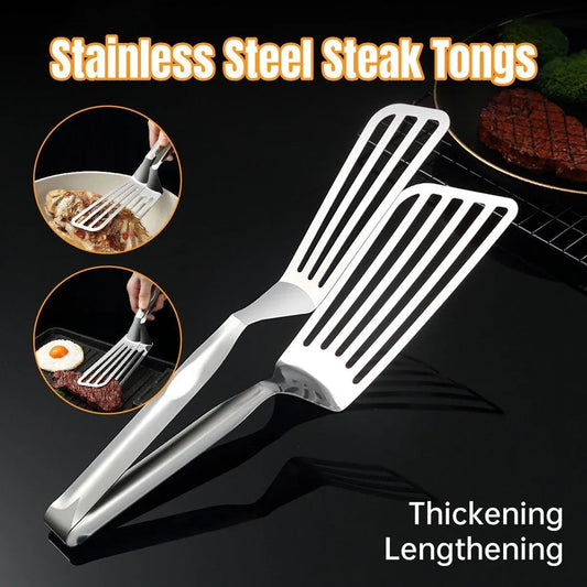 Stainless Steel Steak Tongs Multi Functional Kitchen Tool