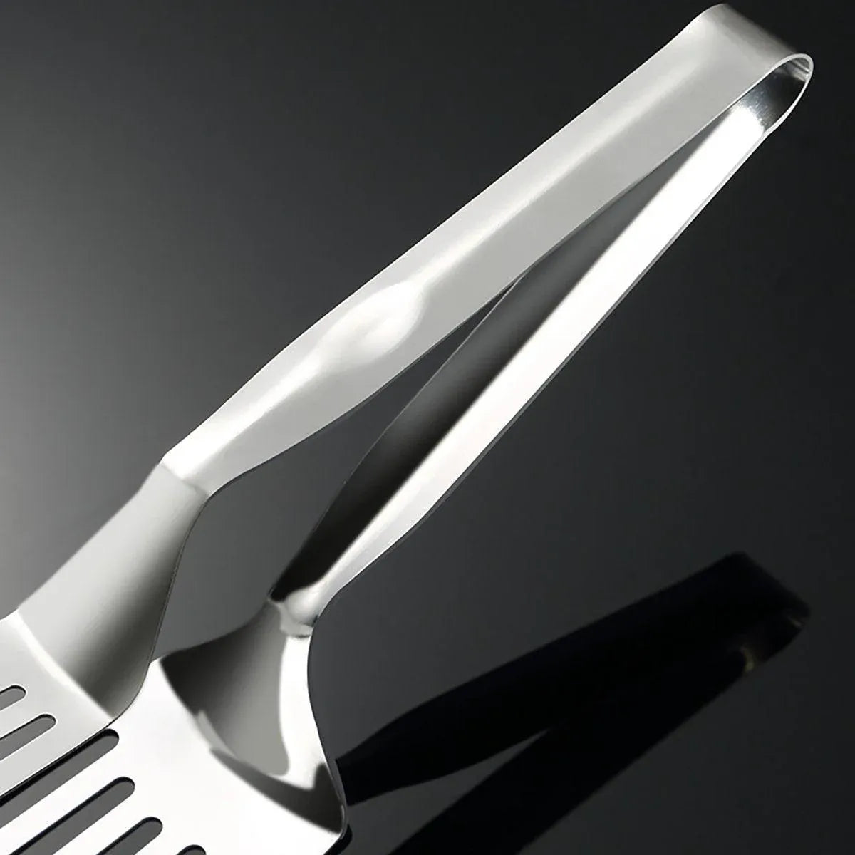 Stainless Steel Steak Tongs Multi-Functional Kitchen Tool for BBQ and Fried Fish