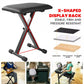 Electronic Organ Stool Three Level Adjustable Foldable Performance Chair Music