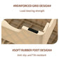 Portable Outdoor Plastic Folding Stool Lightweight Foldable For Camping Picnic - Brown